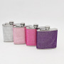 Factory DDP 6oz Portable Business Gifts Ladies Rhinestone Pocket Stainless Steel Liquor Whiskey Wine Flagon Crystals Hip Flask