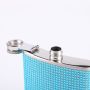 Factory DDP 6oz Portable Business Gifts Ladies Rhinestone Pocket Stainless Steel Liquor Whiskey Wine Flagon Crystals Hip Flask