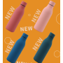 304 Stainless Steel Small Mouth Vacuum Thermos Bottle with Rubber Coating Outdoor Sports Water Bottle Travel-Friendly Cola Shape
