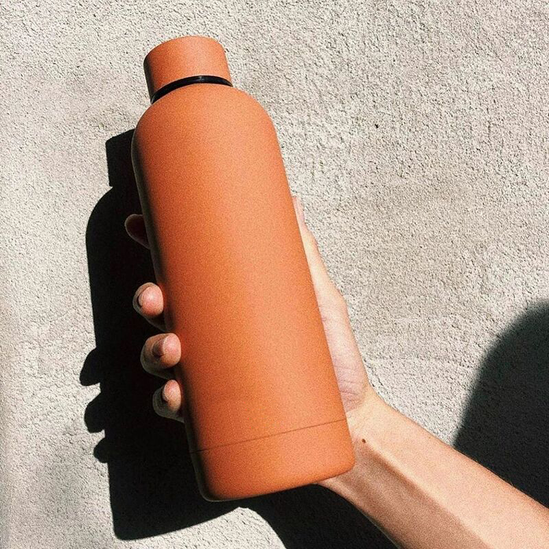 Custom 500ml 750ml 1000ml Stainless Steel Straight Sport Water Bottles With Lid Double Wall Vacuum Insulated Bottle
