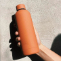 Custom 500ml 750ml 1000ml Stainless Steel Straight Sport Water Bottles With Lid Double Wall Vacuum Insulated Bottle