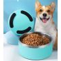 Custom Logo Eco-friendly Double Wall Insulated Stainless Steel Pet Bowls Anti Slip Rubber Bottom Cat and Dog Food & Water Bowls