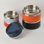 Custom Logo Eco-friendly Double Wall Insulated Stainless Steel Pet Bowls Anti Slip Rubber Bottom Cat and Dog Food & Water Bowls