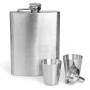 Business Gift Stainless Steel 6oz 7oz 8oz Hip Flask Set With Funnel and Shot Cups Gift Liquor Travel Alcoholic Hip Flasks