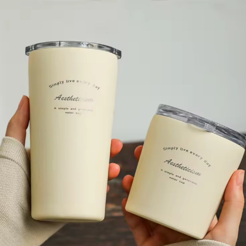 Coffee Cup Exquisite Luxury Insulated Coffee Tumbler High-Value Small Metal Water Cup Cold-Keeping Feature for Women