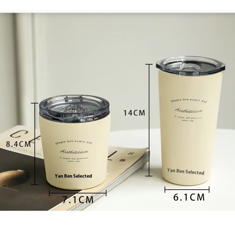 Coffee Cup Exquisite Luxury Insulated Coffee Tumbler High-Value Small Metal Water Cup Cold-Keeping Feature for Women