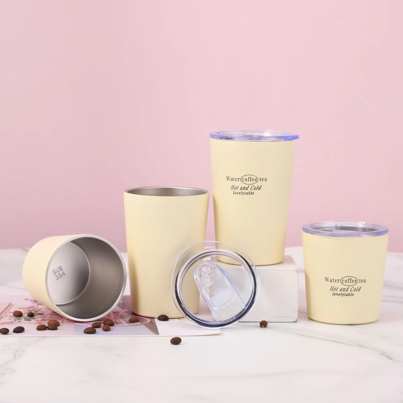 Coffee Cup Exquisite Luxury Insulated Coffee Tumbler High-Value Small Metal Water Cup Cold-Keeping Feature for Women