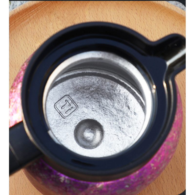 High-value Thermal Coffee Tea Pot Titanium Double Wall Vacuum Insulated Cool Touch Handle Hot/Cold Large Large Capacity