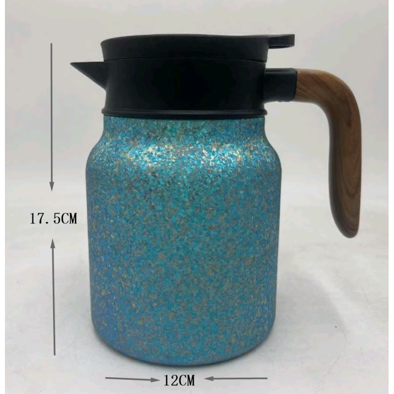 High-value Thermal Coffee Tea Pot Titanium Double Wall Vacuum Insulated Cool Touch Handle Hot/Cold Large Large Capacity