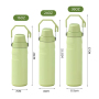 Thermal Water Bottle 500-1100ml Stainless Fast Flow Handle