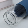 Custom 550ml Leak Proof Glass Water Bottle BPA Free Transparent Borosilicate Glass Bottle With Bamboo Lid and Silicone Sleeve
