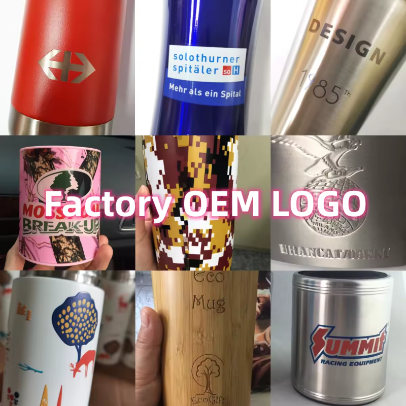 New Design 500ml Stainless Steel Custom Logo Bottle Water Cup Insulated Drinking Travel Mug with Custom Logo Wholesale
