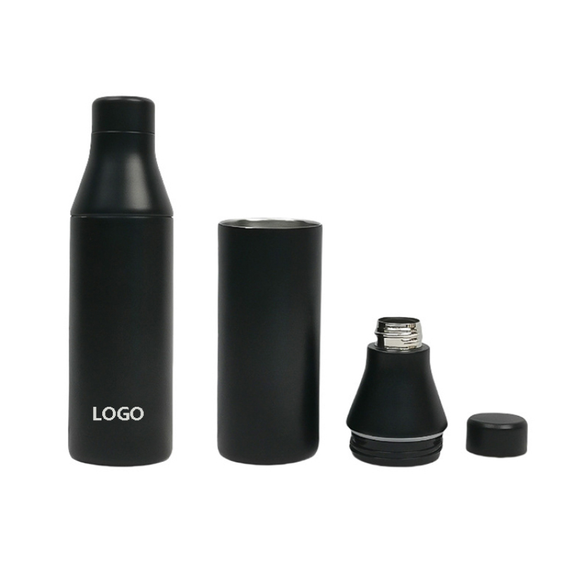 New Design 500ml Stainless Steel Custom Logo Bottle Water Cup Insulated Drinking Travel Mug with Custom Logo Wholesale