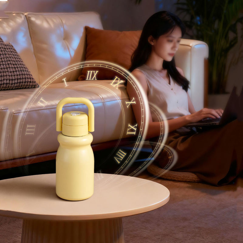 450ml  Stainless Steel Insulated Cup with Bouncing Lid Straw Portable Milk Pitcher and Water Bottle for Back to School
