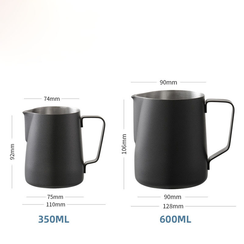 Food Grade Milk Jug 304 Stainless Steel Pitcher Sharp Spout Frothing Steaming Coffee Milk Frother Jug Milk Pitcher