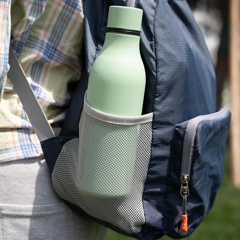 Insulated Water Bottle with Strap 17 oz Double Wall 304 Stainless Steel Logo Thermos Vacuum Bottles Metal Water Flask