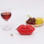 5oz Red Lip Mini Metal Stainless Steel Hip Flask Set Women's Birthday Wedding Party Drink Gift Pocket-sized 150ml Ladies Hip
