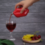 5oz Red Lip Mini Metal Stainless Steel Hip Flask Set Women's Birthday Wedding Party Drink Gift Pocket-sized 150ml Ladies Hip