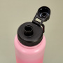 Eco Friendly 32 Ounce Double Wall Stainless Steel Reusable Vacuum Thermos Spout Sport Water Bottle with Gradient Color