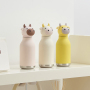RTS Cute Animal Lid Double Wall Vacuum Insulated Stainless Steel Water Bottle Vacuum Flask Cartoon Tumbler