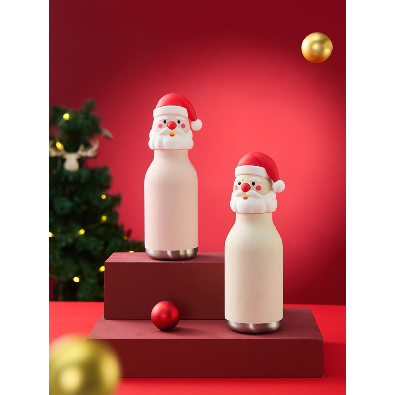 RTS Cute Animal Lid Double Wall Vacuum Insulated Stainless Steel Water Bottle Vacuum Flask Cartoon Tumbler