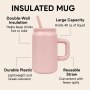 16oz Stainless Steel Water Bottle with Straw Custom logo Outdoor Portable Sport Vacuum Cup Handle Insulated 