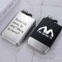 Portable 9oz Stainless Steel Hip Flask with Double Color Laser Logo Custom Mini Wine Whisky for Travel Metal Black Square Shape