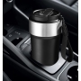 Custom 500ml Stainless Steel Coffee Cups Car Travel Double Drink Straw Mugs Vacuum Insulated Tumbler with Portable Strap