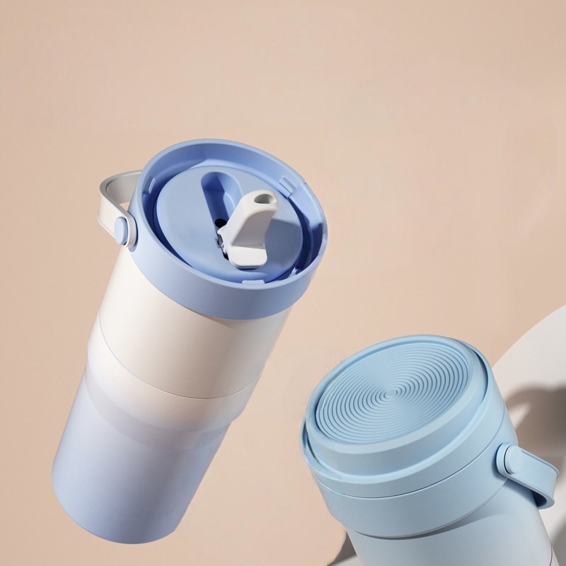 New Style 22oz Popular Long-Lasting Insulation Outdoor Vacuum Flask Stainless Steel Thermos Flask Travel Thermos Cup with Handle