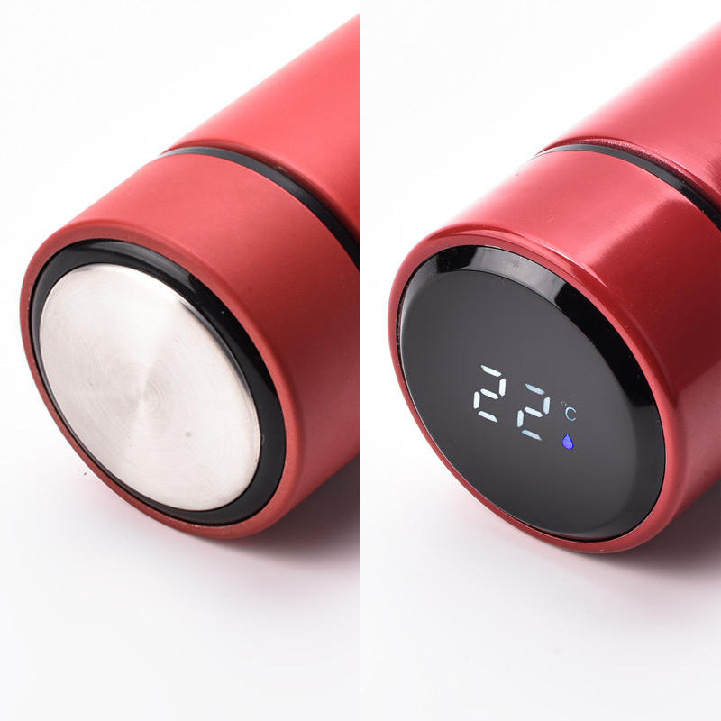 Beeman 500ml Digital Thermos Bottle Stainless Steel Insulated for Hot Drinks for Back to School and Christmas