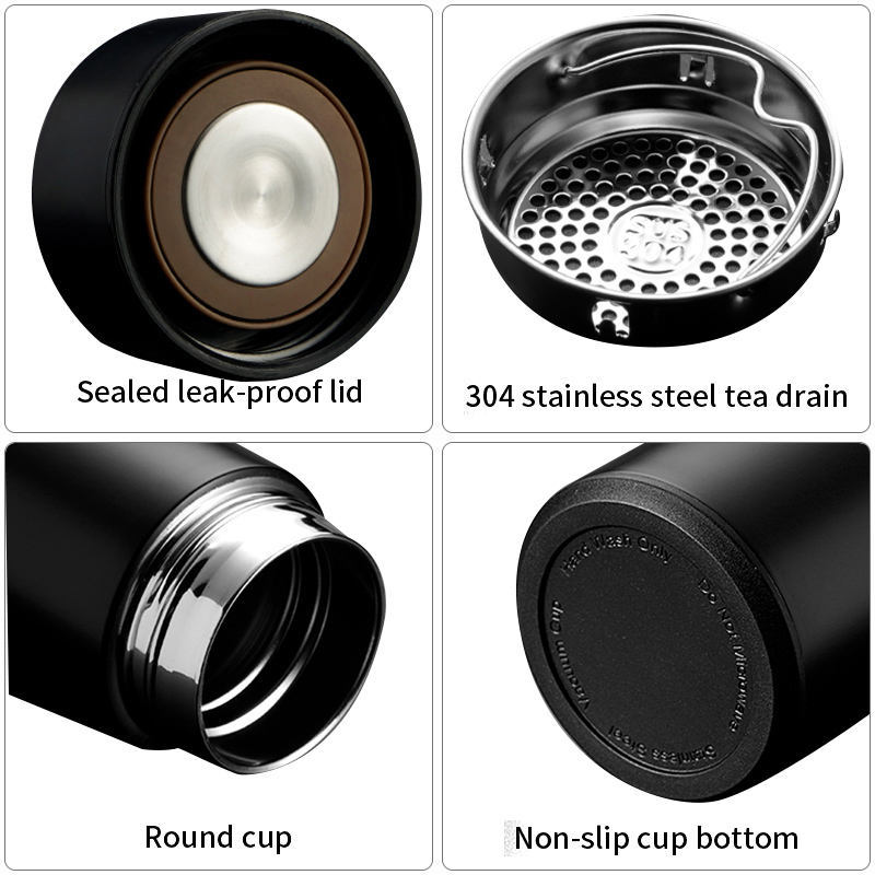 Beeman 500ml Digital Thermos Bottle Stainless Steel Insulated for Hot Drinks for Back to School and Christmas