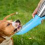 Outdoor 18/8 Stainless Steel Dog Water Bottle Leak Proof Portable 750ml Dog Drinking Water Bottle Dog Feeder with Bowl