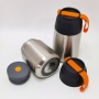 Leakproof Soup Containers Double Wall Stainless Steel Vacuum Insulated Portable Lunch Box With Folding Spoon