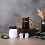 High Quality Double Vacuum Stainless Steel Pot Set with Two Cups Custom Arabic Logo Exquisite Business Gift  for Coffee