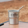 Single Wall 300ml Stainless Steel Insulate Mug Stackable Pint Cup Eco-Friendly Reusable Beer Coffee Tea Cup Wholesale