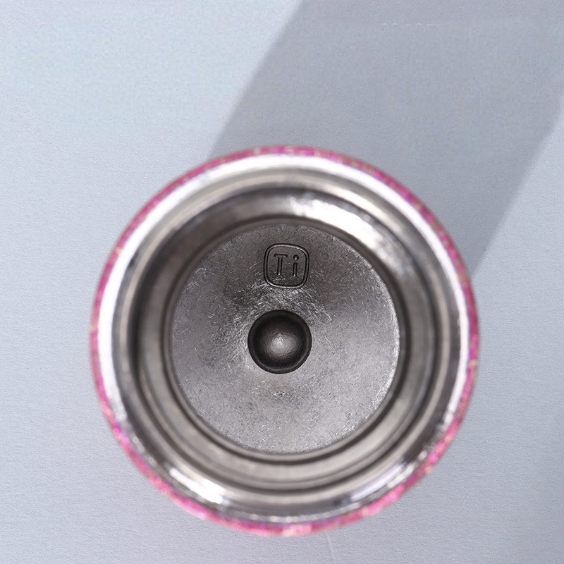 Portable Luxury Titanium Thermos Cup Double-Layer with Tea Water Separation Customizable High-Appearing Gift for Men and Women