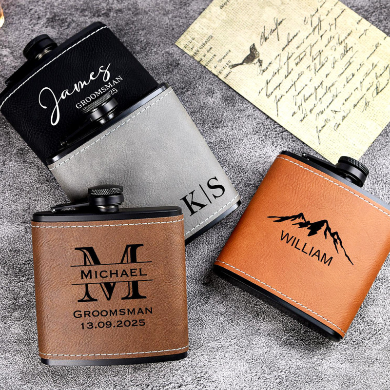 Custom Portable Stainless Steel Hip Flask Mini 6oz Wine and Whisky Pot Bottle for Business Gifts and Outdoor Use Hot Sales
