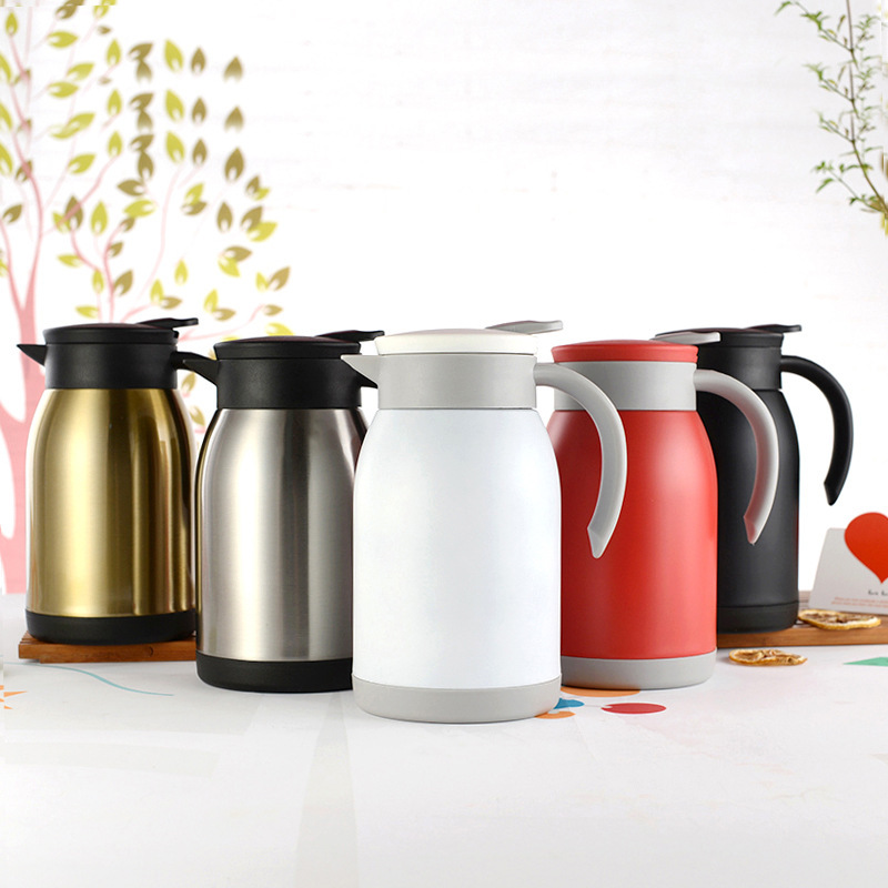 600ml 900ml Thermal Coffee Carafe Double Wall Vacuum Insulated Flask Thermos Keep Beverages Hot Cold Tea Water Coffee Dispenser
