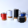 180/360/480 ml Stainless Steel Coffee Mug with Soft Cork Bottom for Office Working
