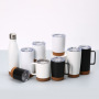 180/360/480 ml Stainless Steel Coffee Mug with Soft Cork Bottom for Office Working
