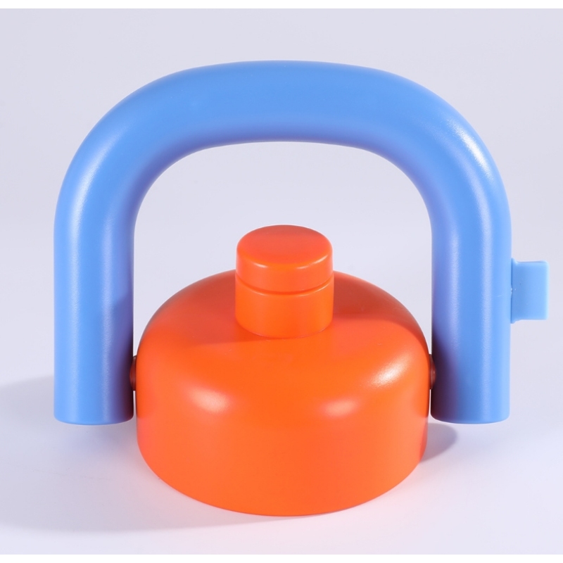 Wholesale Custom 1000ml Cute Sport Tumbler Double Wall Stainless Steel Vacuum Sport Bottle with Easy-taken Handle and Straw Lid