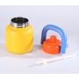 Wholesale Custom 1000ml Cute Sport Tumbler Double Wall Stainless Steel Vacuum Sport Bottle with Easy-taken Handle and Straw Lid