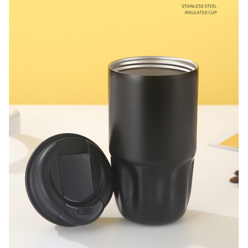 9oz 16oz 316 Stainless Steel Insulated Coffee Tumbler with Dual Drinking Lid Travel Mug
