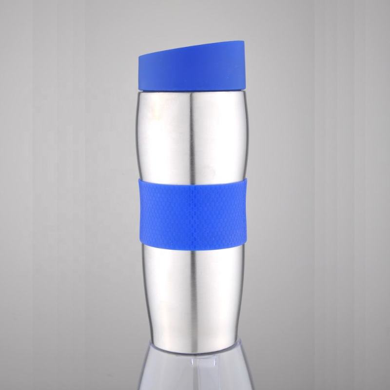  380ml Insulated Stainless Steel Vacuum Water Bottle with Silicone Sleeve for Business Gifts