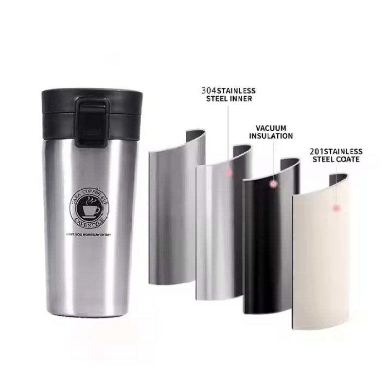 380ml 500ml Stainless Steel Vacuum Thermos Cup Portable Drinkware for Children Outdoor