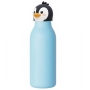 Wholesale Price Leak Proof Print Logo Flask Leak Proof Small Mouth 350ml 500ml Stainless Steel Double Wall Water Bottle
