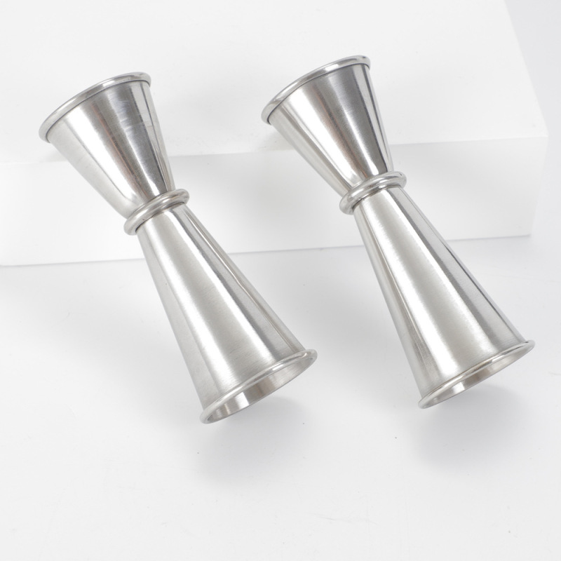 Rolled Edge Stainless Steel Double-Ended Bar Measure Bartender Cup Bartender Bartending Ensign Measuring