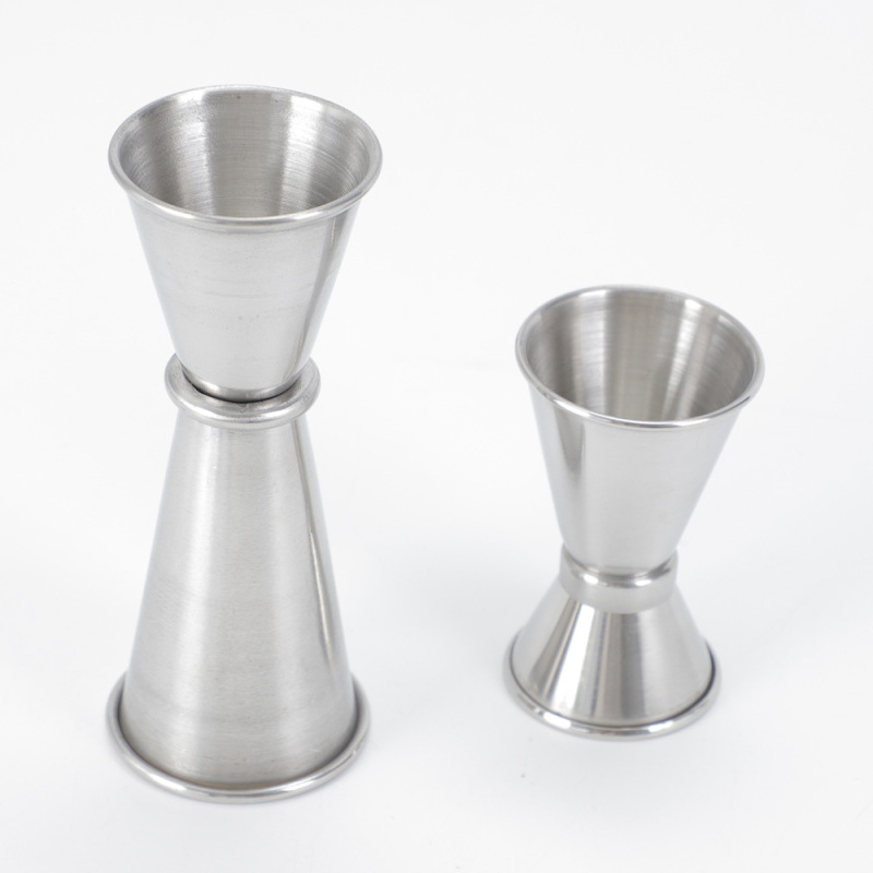 Rolled Edge Stainless Steel Double-Ended Bar Measure Bartender Cup Bartender Bartending Ensign Measuring