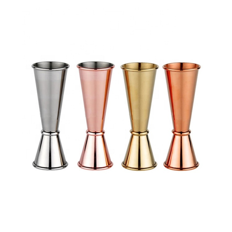 Rolled Edge Stainless Steel Double-Ended Bar Measure Bartender Cup Bartender Bartending Ensign Measuring