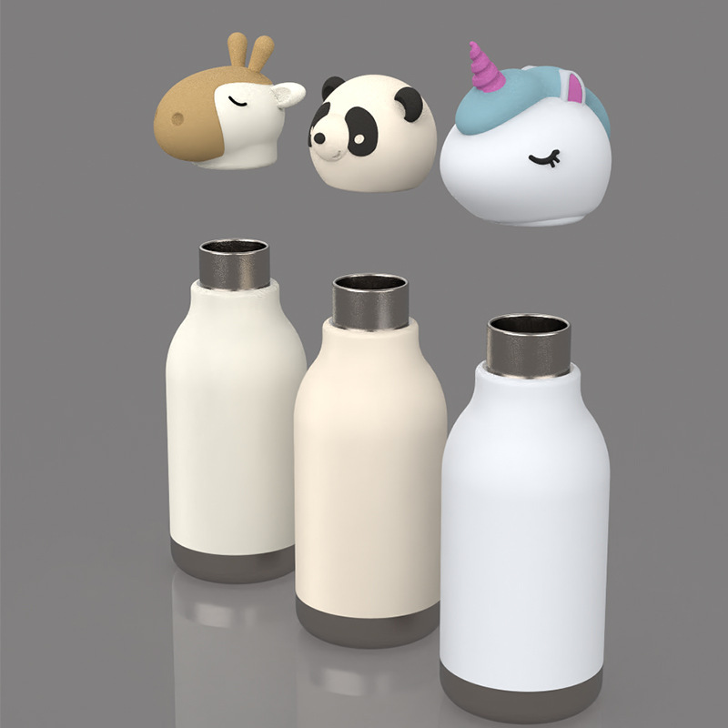 Eco-Friendly Silicone 304 SS Kids Thermos Replacement Lid
